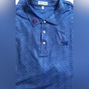 SCOTTY CAMERON GALLERY Circle T Summer Comfort Wild Bull Skulls Polo XXL Blue